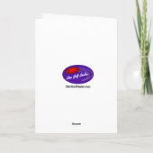 ハッピーファーズデイディスクゴルフのグリーティングカード カード (裏面)