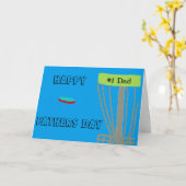 ハッピーファーズデイディスクゴルフィンパパグリーティングカード カード (黄色い花)