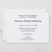 ハッピーファーズデイハットブルードットタイファミリーブランチ 招待状 (裏面)