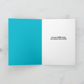 ハッピーファーズデイパパかわいい猫のセーターとネクタイ シーズンカード (内部)