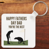 ハッピーファーズデイパパ最高のザ キーホルダー (裏面)