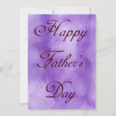 ハッピーファーズデイパープルサマーピクニックパーティー 招待状 (正面)