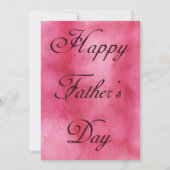 ハッピーファーズデイピンクサマーピクニックパーティー 招待状 (正面)