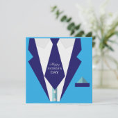 ハッピーファーズデイブルースーツタイファミリーブランチ 招待状 (スタンド正面)