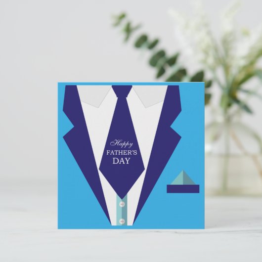 ハッピーファーズデイブルースーツタイファミリーブランチ 招待状 (スタンド正面)