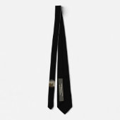 ハッピーファーズデイプライベートメッセージ金ゴールドジンコーリーフ ネクタイ (裏面)