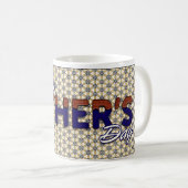 ハッピーファーズデイホワイトコーヒーマグ コーヒーマグカップ (正面右)