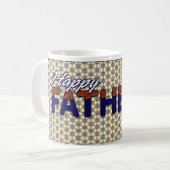 ハッピーファーズデイホワイトコーヒーマグ コーヒーマグカップ (正面左)