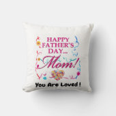 ハッピーファーズデイママ装飾用クッション クッション (正面)
