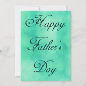 ハッピーファーズデイミントグリーンサマーピクニックパーティー 招待状 (正面)