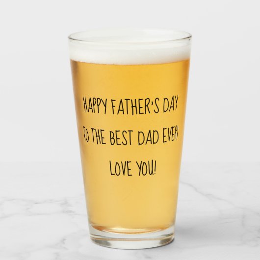 ハッピーファーズデイ書道 タンブラーグラス (ドリンク正面)