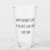 ハッピーファーズデイ書道 タンブラーグラス (正面)