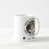 ハッピーファーズデイPETフォトキャット最高のパパ コーヒーマグカップ (正面右)