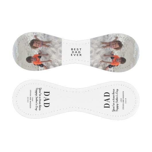 ハッピーファーズデーの写真パーソナライズされた保存 野球ボール (パネル)