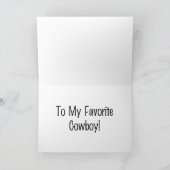 ハッピーファーズデーカウボーイ カード (内部)