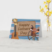 ハッピーファーズデーカウボーイ カード (黄色い花)