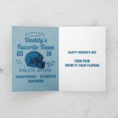 ハッピーファーズデーサッカースポーツチーム カード (内部)