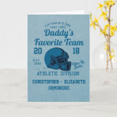 ハッピーファーズデーサッカースポーツチーム カード (黄色い花)