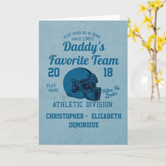 ハッピーファーズデーサッカースポーツチーム カード (黄色い花)