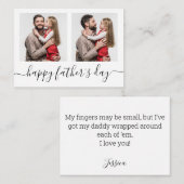 ハッピーファーズデー，休日2写真予算 ノートカード (正面/裏面)