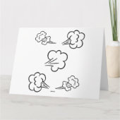 ハッピーファーティング誕生日 カード (裏面)