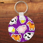 ハッピーファームの背景、キーチェーン キーホルダー (正面)