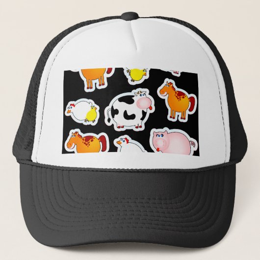 ハッピーファームの背景、帽子 キャップ (正面)