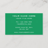 ハッピーファームチキンおもしろい名刺テンプレート 名刺 (裏面)