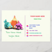 ハッピーファームプロモーションフライヤー – ラッキー農家-おもしろい チラシ (裏面)