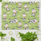 ハッピーファーム牛 キッチンタオル (折り畳み)