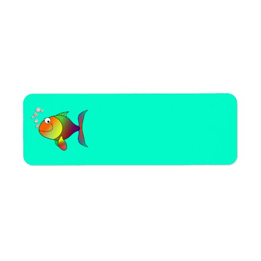 ハッピーフィッシュラベル ラベル (正面)