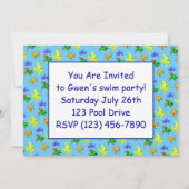 ハッピーフィッシュ 招待状 (裏面)