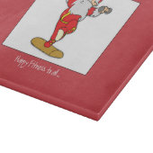 ハッピーフィットネスエクササイズクリスマスウィズサンタ カッティングボード (角)