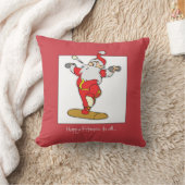 ハッピーフィットネスエクササイズクリスマスウィズサンタ クッション (ブランケット)