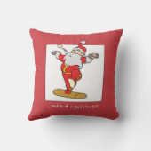 ハッピーフィットネスエクササイズクリスマスウィズサンタ クッション (裏面)