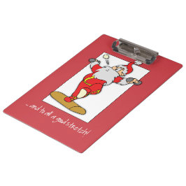 ハッピーフィットネスエクササイズクリスマスウィズサンタ クリップボード