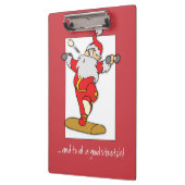 ハッピーフィットネスエクササイズクリスマスウィズサンタ クリップボード (左)