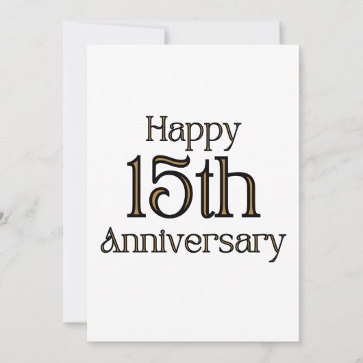 ハッピーフィフティーン周年招待状 招待状 (正面)