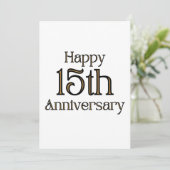 ハッピーフィフティーン周年招待状 招待状 (スタンド正面)