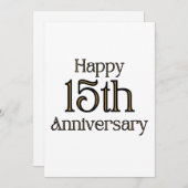ハッピーフィフティーン周年招待状 招待状 (正面/裏面)