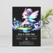 ハッピーフェア威厳のあるリー誕生日 招待状 (スタンド正面)