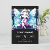 ハッピーフェア威厳のあるリー誕生日 招待状 (スタンド正面)