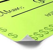 ハッピーフェイク宝くじチェック巨大 ポスター (角)