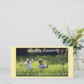 ハッピーフォト春/イースターフォトカードイエロー シーズンカード (スタンド正面)