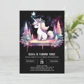 ハッピーフォレストホース誕生日 招待状 (スタンド正面)