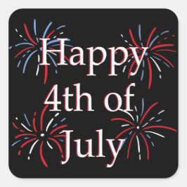 ハッピーフォークエアステッカー スクエアシール