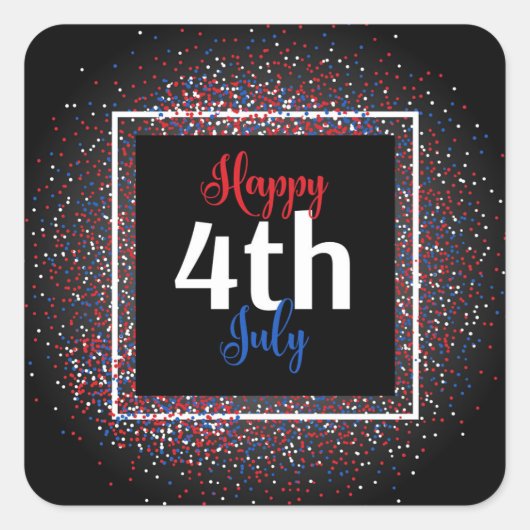 ハッピーフォースオブジュライ スクエアシール (正面)