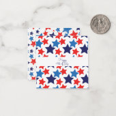 ハッピーフォース・オブ・ジュライ（アメリカ独立記念日） ノートカード (正面/裏面インサイチュ)