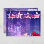 ハッピーフォース・オブ・ジュライ ポストカード (正面/裏面)