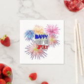 ハッピーフォース・オブ・ジュライ 独立記念日パーティー スタンダードカクテルナプキン (インサイチュ)